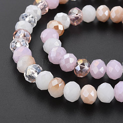 Electroplate Glass Beads Strands&nbsp;EGLA-S194-18H