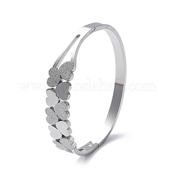 304 Stainless Steel Hinged Bangles for Women&nbsp;BJEW-A011-19P