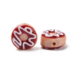 Handmade Lampwork Enamel Beads Strands&nbsp;LAMP-A001-F02