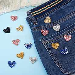 Polyester Hotfix Rhinestone Iron on Patches Applique Patch&nbsp;FIND-TA0002-53A