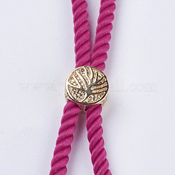 Nylon Twisted Cord Bracelet Making&nbsp;MAK-F018-16G-RS