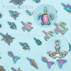 28Pcs 7 Style Plated Alloy Pendants&nbsp;FIND-AR0003-95