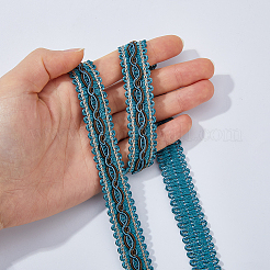 14.5M Polyester Lace Trim Ribbon&nbsp;OCOR-WH0101-244C