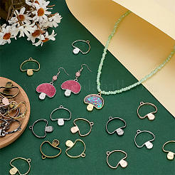 30Pcs 5 Colors Alloy Open Back Bezel Pendants&nbsp;FIND-FG0005-11