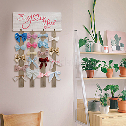 Wood Hanging Welcome Sign&nbsp;HJEW-WH0077-001