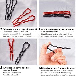 Plastic Hair Forks Sets&nbsp;OHAR-NB0001-08