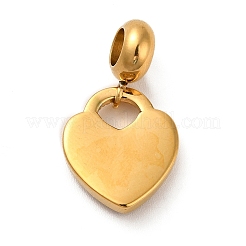 Ion Plating(IP) 304 Stainless Steel Enamel European Dangle Charms&nbsp;STAS-G308-36G-02