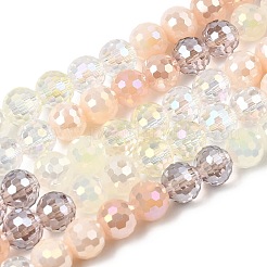 Electroplate Glass Beads Strands&nbsp;EGLA-D300-06-8mm-23