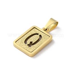 304 Stainless Steel Alphabet Pendants&nbsp;STAS-S152-01G-Q