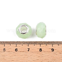 Imitation Jade Glass European Beads&nbsp;GPDL-N004-B14mm-B02