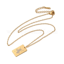 Golden 202 Stainless Steel Constellation Pendants Necklaces&nbsp;LS-NJEW-K380-02G-05