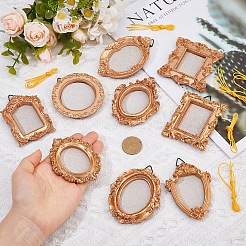 9 Bags 9 Styles Resin Hanging Photo Frame&nbsp;AJEW-DC0003-81