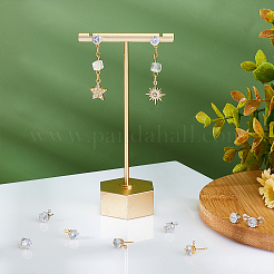 Brass Stud Earring Findings & Plastic Ear Nuts&nbsp;KK-FH0003-76