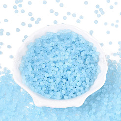 FGB Frosted Transparent Glass Seed Beads&nbsp;SEED-N013-04A-11