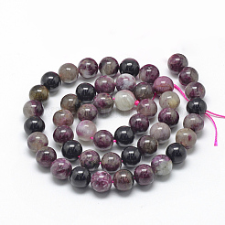 Natural Tourmaline Beads Strands&nbsp;G-R446-8mm-02