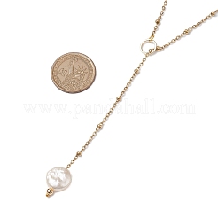 ABS Plastic Imitation Pearl Nuggets Pendant Necklaces&nbsp;NJEW-JN04952