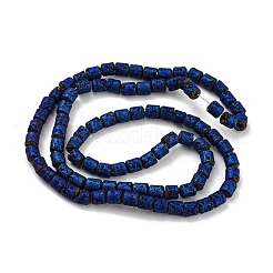 Electroplated Natural Lava Rock Beads Strands&nbsp;G-Z032-J03-11C