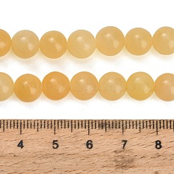 Natural Yellow Calcite Beads Strands&nbsp;GG-CBAA3AB-02-8mm