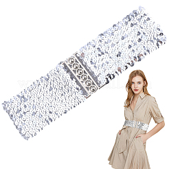 Sparkle Sequins Wide Elastic Dress Belts&nbsp;AJEW-WH20128-026P-03