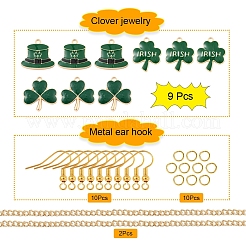 DIY Clover Pendant Jewelry Sets Making Kit&nbsp;DIY-YW0005-05G