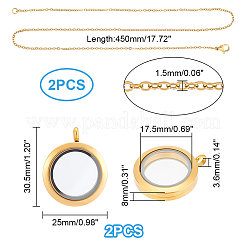 DIY Picture Photo Necklace Making Kit&nbsp;DIY-UN0005-60G