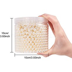 ABS Plastic Imitation Pearl Round Beads&nbsp;PH-MACR-F033-8mm-22