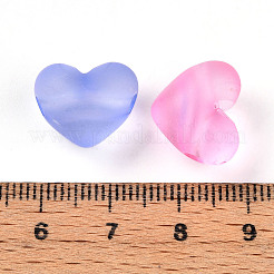Frosted Transparent Acrylic Beads&nbsp;FACR-N006-02