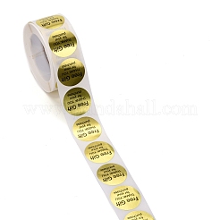 Flat Round Paper Thank You Stickers&nbsp;DIY-C042-09B