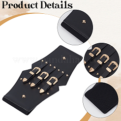 1Pc Imitation Leather Elastic Waist Belts with Alloy Rivets for Men and Women&nbsp;AJEW-CL0002-89