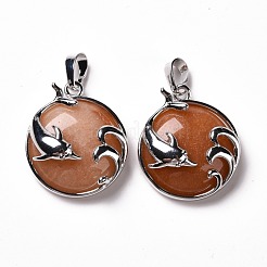 Natural & Synthetic Gemstone Pendants&nbsp;G-I321-11P