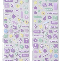 PET Plastic Stickers&nbsp;LS-DIY-H168-01D