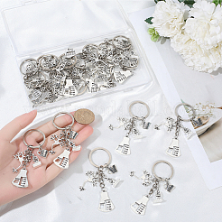 20Pcs Alloy Chemistry Theme Keychains&nbsp;KEYC-SC00040