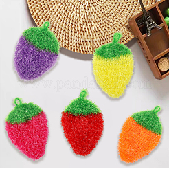 10Pcs 5 Colors Polyester Cleaning Cloths&nbsp;AJEW-GF0011-61