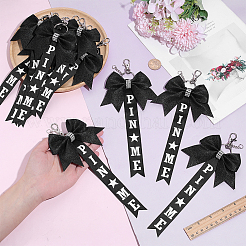 12Pcs Polyester & Rhinestone Keychains&nbsp;KEYC-PH0002-42A