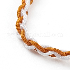 Adjustable Two Tone Nylon Cord Braided Bracelets&nbsp;BJEW-JB05850-02