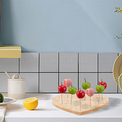Heart Bamboo Lollipop Display Stands&nbsp;ODIS-WH0030-87