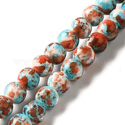 Synthetic Turquoise Dyed Beads Strands&nbsp;G-E594-24