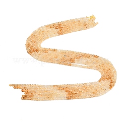 Heated Natural Citrine Beads Strands&nbsp;G-B175-A05-2x4mm