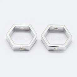 925 Sterling Silver Bead Frames&nbsp;STER-F036-12S-8.5x7.5