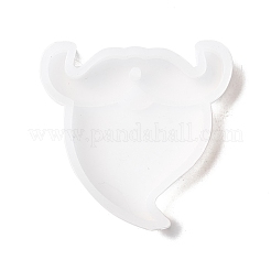 Christmas Theme DIY Santa Claus' Mustache Pendant Silicone Molds&nbsp;DIY-K054-01