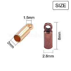 300Pcs 6 Colors Brass Cord Ends&nbsp;KK-CJ0001-68