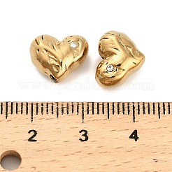 304 Stainless Steel Rhinestone Bead&nbsp;STAS-U047-06G