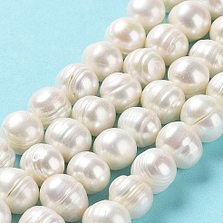Natural Cultured Freshwater Pearl Beads Strands&nbsp;PEAR-E019-04