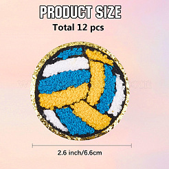 Polyester Iron on/Sew On Patches&nbsp;LS-PATC-WH20005-16A