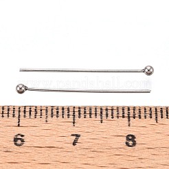 304 Stainless Steel Head Pins&nbsp;STAS-T065-25mm-20P
