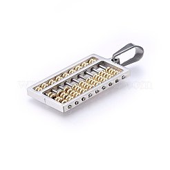 304 Stainless Steel Pendants&nbsp;STAS-O108-65GP