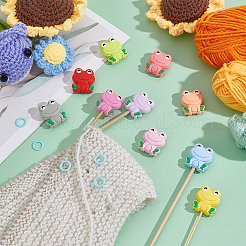 Frog Silicone Knitting Needle Point Protectors&nbsp;AJEW-BC0006-95