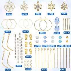 DIY Snowflake Earring Making Kits&nbsp;DIY-SC0032-80