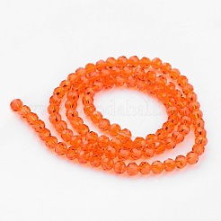 Transparent Glass Bead Strands&nbsp;GLAA-G013-6mm-70