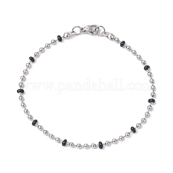 304 Stainless Steel Enamel Ball Chains Bracelets for Women&nbsp;BJEW-JB09866